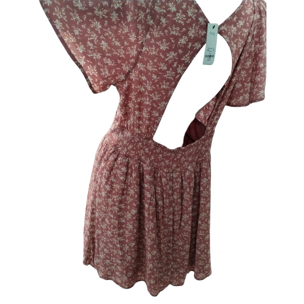 Mi Ami Francesca's size XL Floral Feminine Dainty  Romantic Open Back Mini Dress - Picture 7 of 10